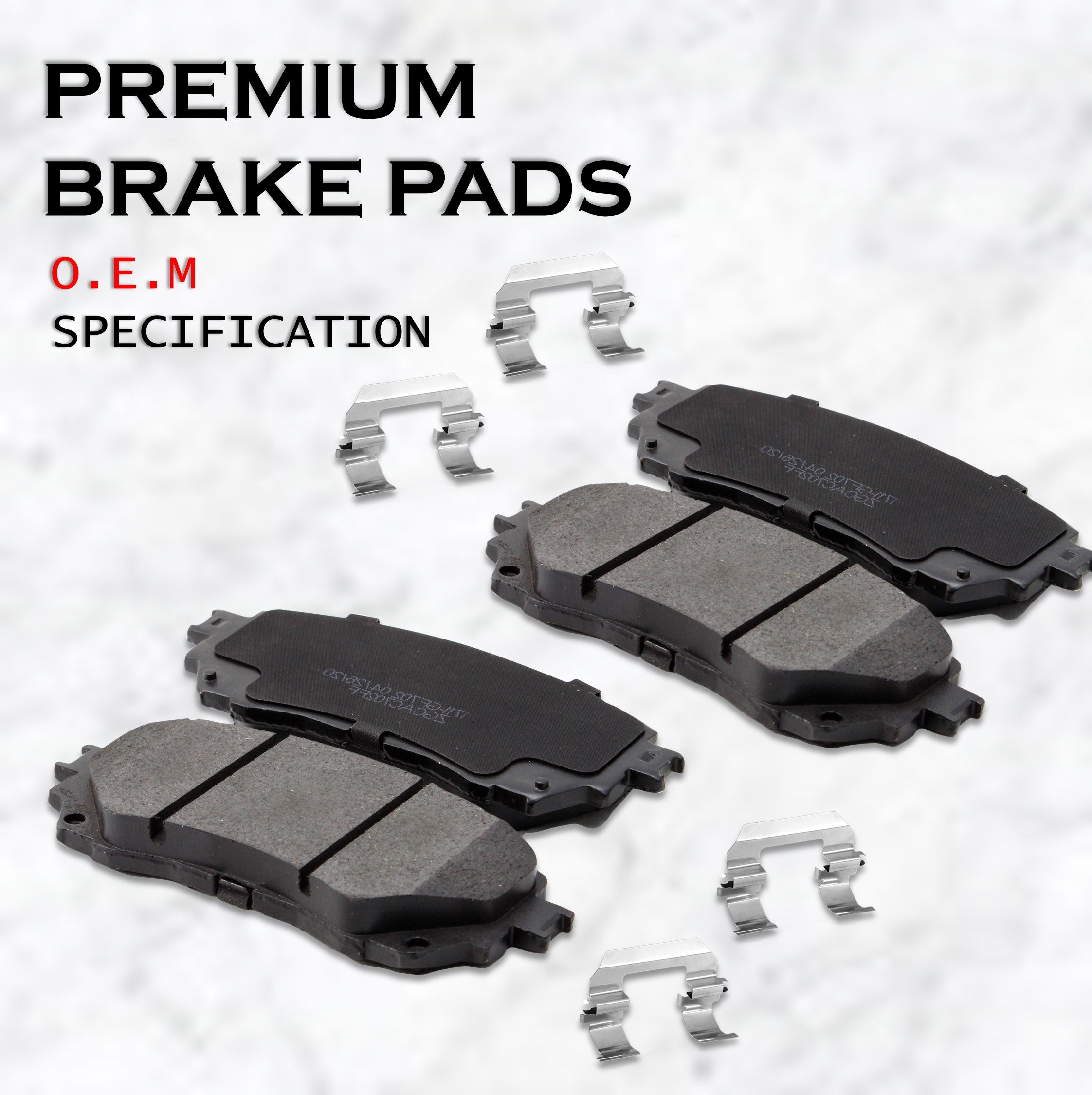 RightStop Front Ceramic Brake Pads Set for 2023-2024 Acura Integra 1.5L/2L, 2018-2022 Honda Accord 1.5L/2L, 2022-2023 Honda Civic 1.5L/2L, CKD2115