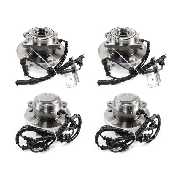 Wheel Bearing and Hub Assembly WH590447(2)+WH590448(2) Front and Rear sets for 2012 Dodge Grand Caravan