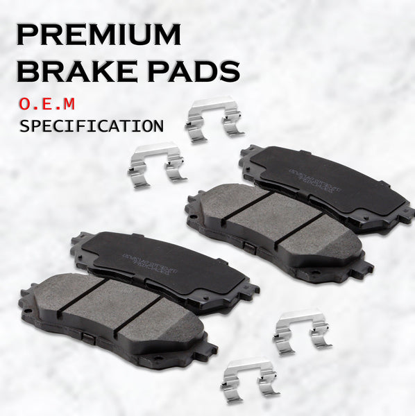 Rear Premium Ceramic Coated Brake Pads For Ford Fusion Lincoln MKZ Zephyr Mazda 6 Mercury Milan